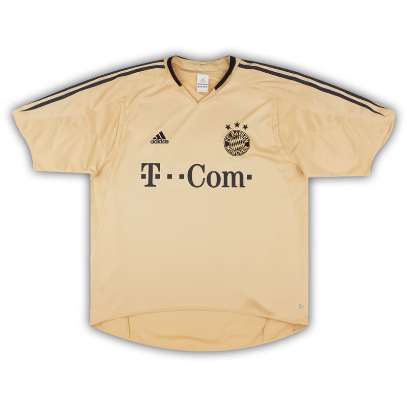 Camisa Bayern de Munique Away 2004/05 - Retrô Adidas Masculino - Bege