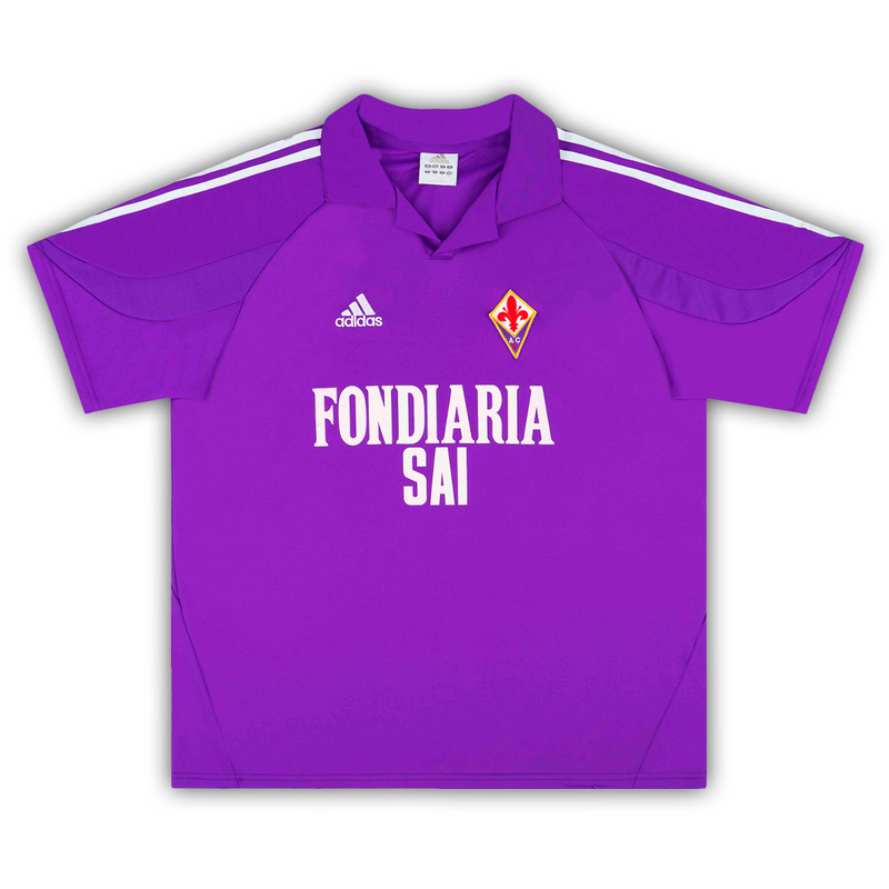Camisa Fiorentina Home 2003/04 - Retrô Adidas Masculino - Roxo