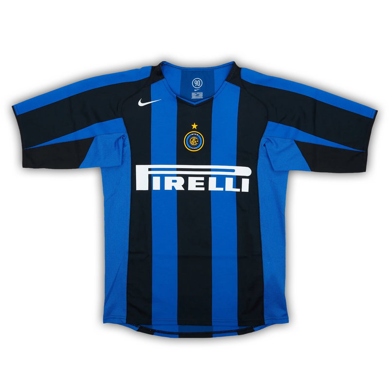 Camisa Inter de Milão Home 2004/05 - Retrô Nike Masculino - Preto e Azul