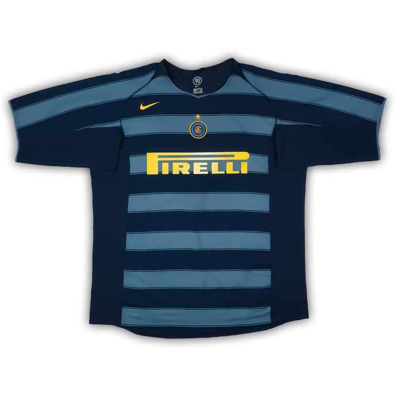 Camisa Inter de Milão Third 2004/05 - Retrô Nike Masculino - Preto e Azul