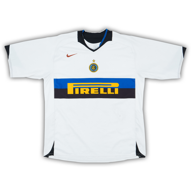 Camisa Inter de Milão Away 2005/06 - Retrô Nike Masculino - Branco