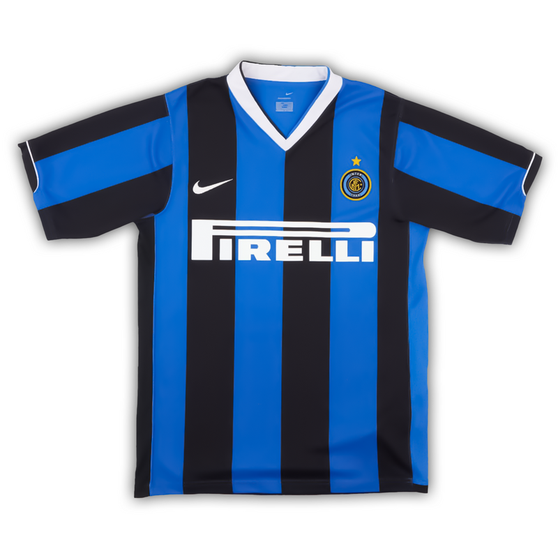 Camisa Inter de Milão Home 2006/07 - Retrô Nike Masculino - Preto e Azul