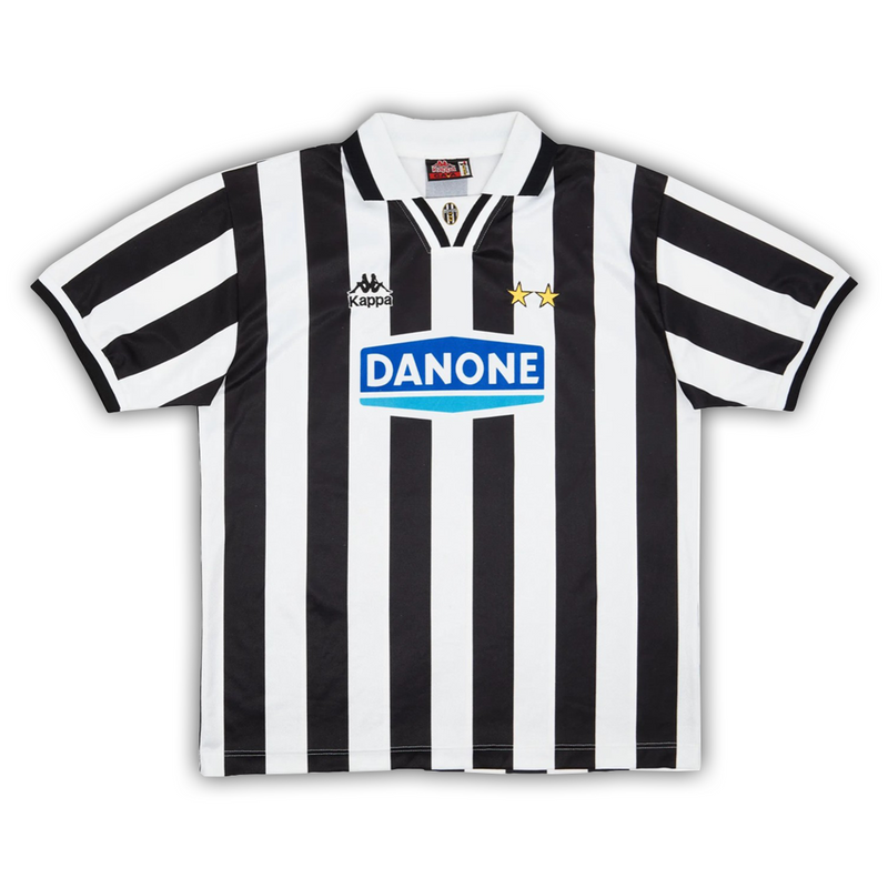 Camisa Juventus Home 1994/95 - Retrô Kappa Masculino - Preto e Branco
