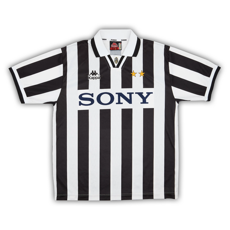 Camisa Juventus Home 1996/97 - Retrô Kappa Masculino - Preto e Branco
