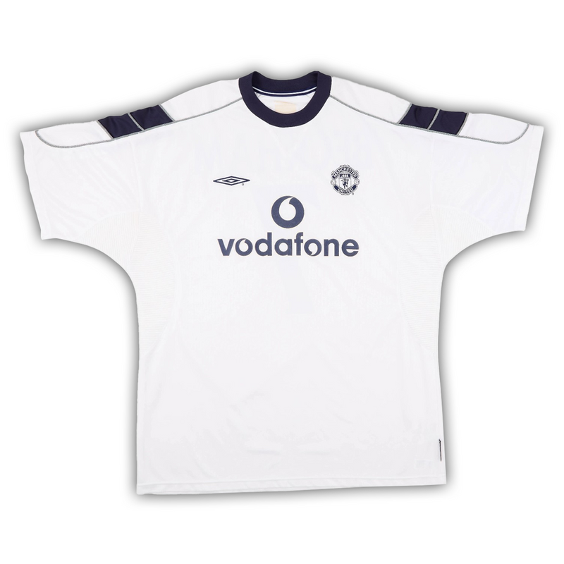 Camisa Manchester United Away 2000/01 - Retrô Umbro Masculino - Branco