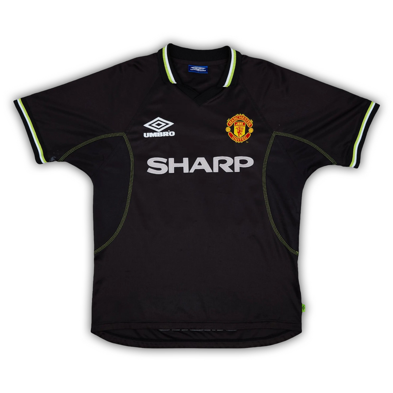 Camisa Manchester United Third 1998/99 - Retrô Umbro Masculino - Preto
