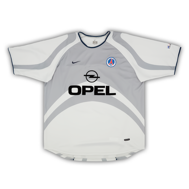 Camisa PSG Away 2001/02 - Retrô Nike Masculino - Cinza