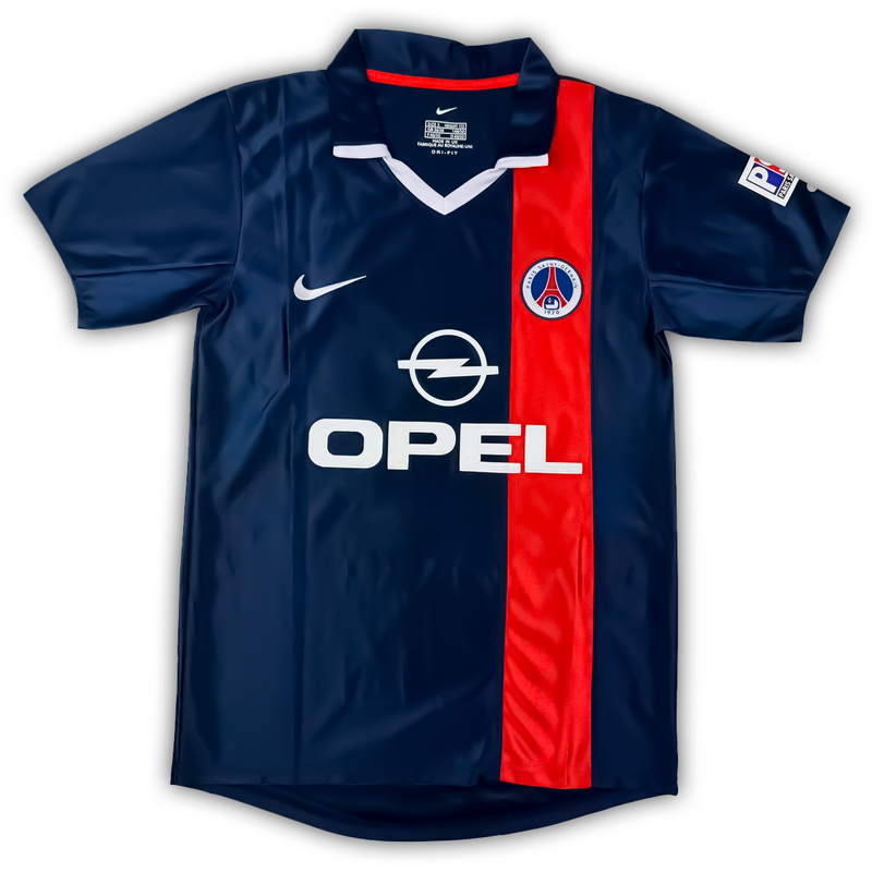 Camisa PSG Home 2001/02 - Retrô Nike Masculino - Azul e vermelho