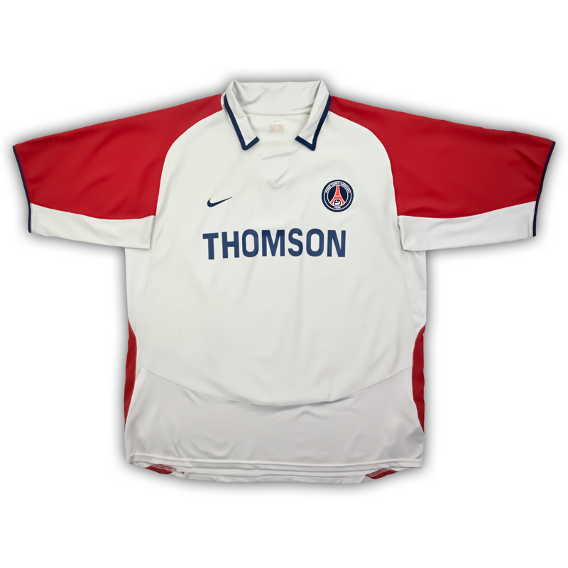 Camisa PSG Away 2003/04 - Retrô Nike Masculino - Branco e vermelho