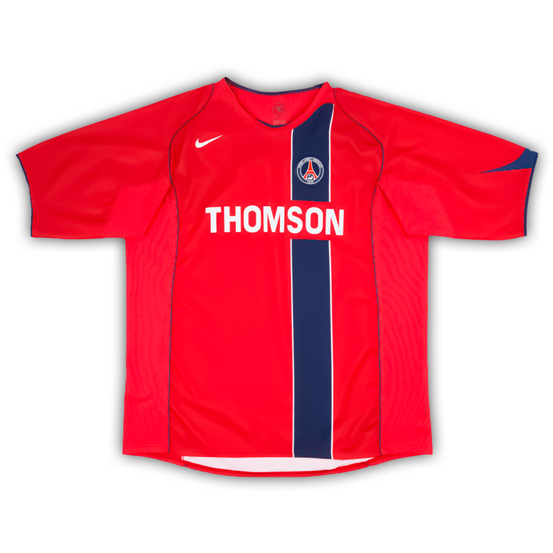 Camisa PSG Away 2004/05 - Retrô Nike Masculino - Vermelho e azul