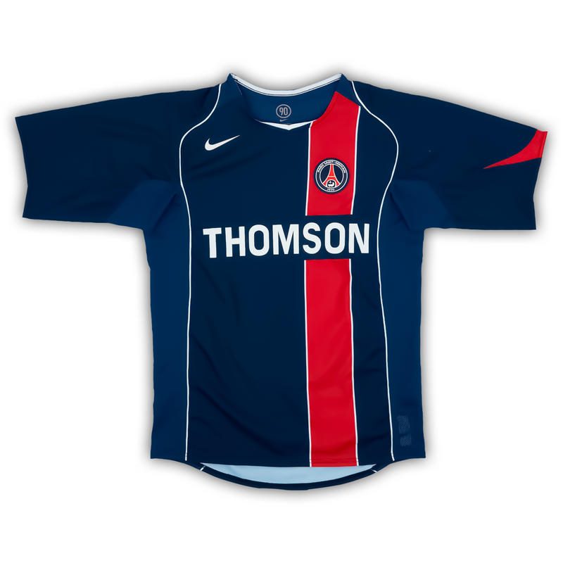 Camisa PSG Home 2004/05 - Retrô Nike Masculino - Azul e vermelho