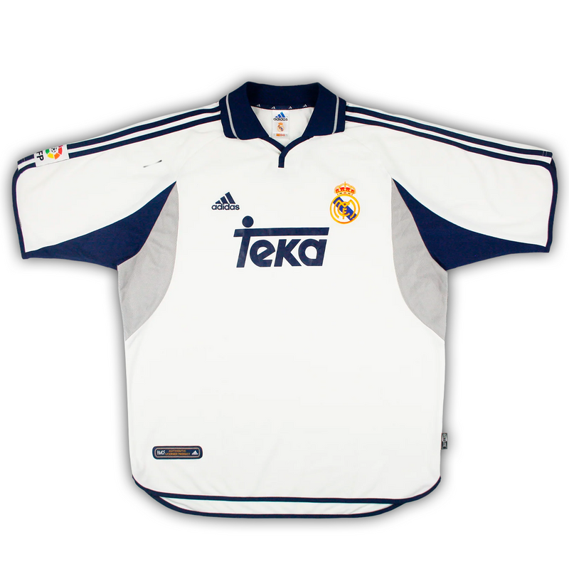 Camisa Real Madrid Home 2000/01 - Retrô Adidas Masculina - Branca