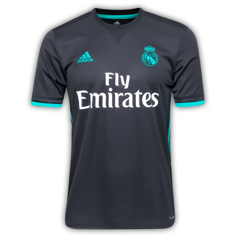 Camisa Real Madrid Away 2017/18 - Retrô Adidas Masculina - Preta