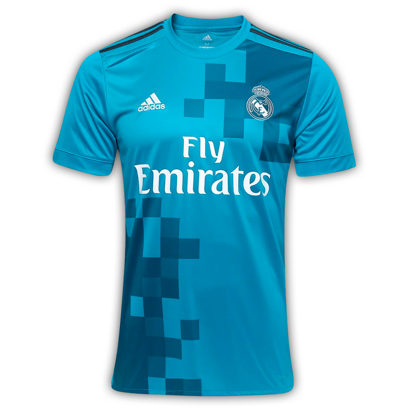 Camisa Real Madrid Third 2017/18 - Retrô Adidas Masculina - Azul