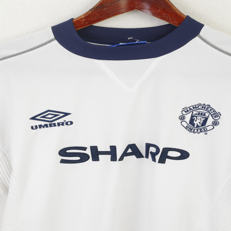 Camisa Manchester United Third 1999/00 - Retrô Umbro Masculino - Branco