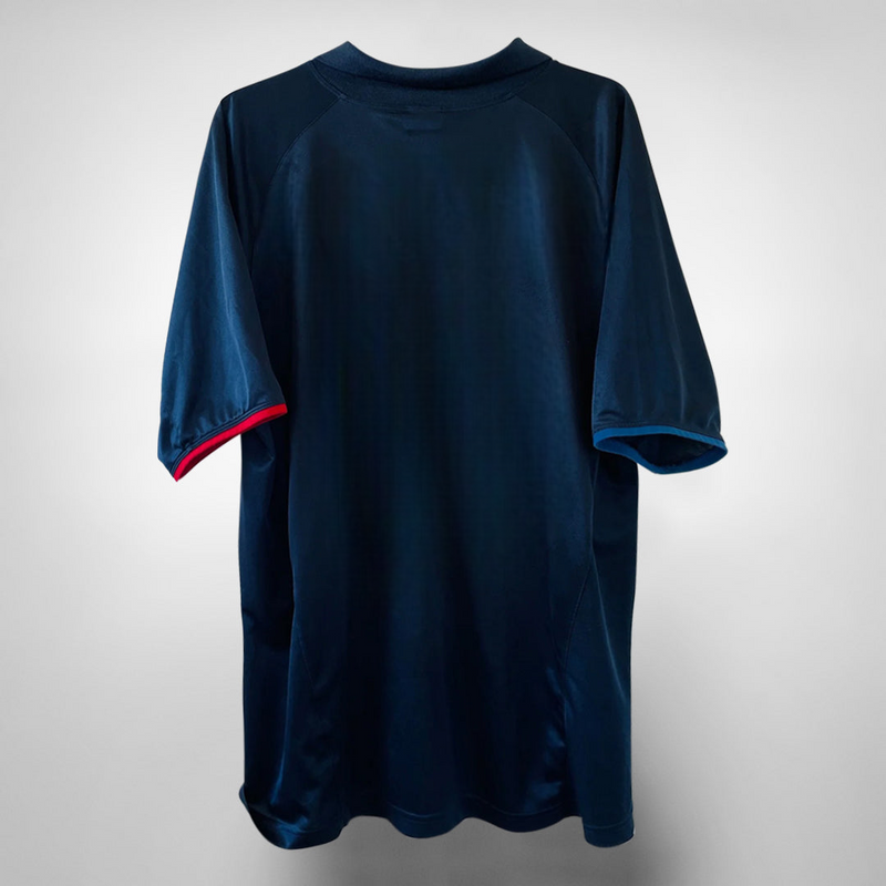 Camisa Barcelona Away 2002/03 - Retrô Nike Masculino - Azul