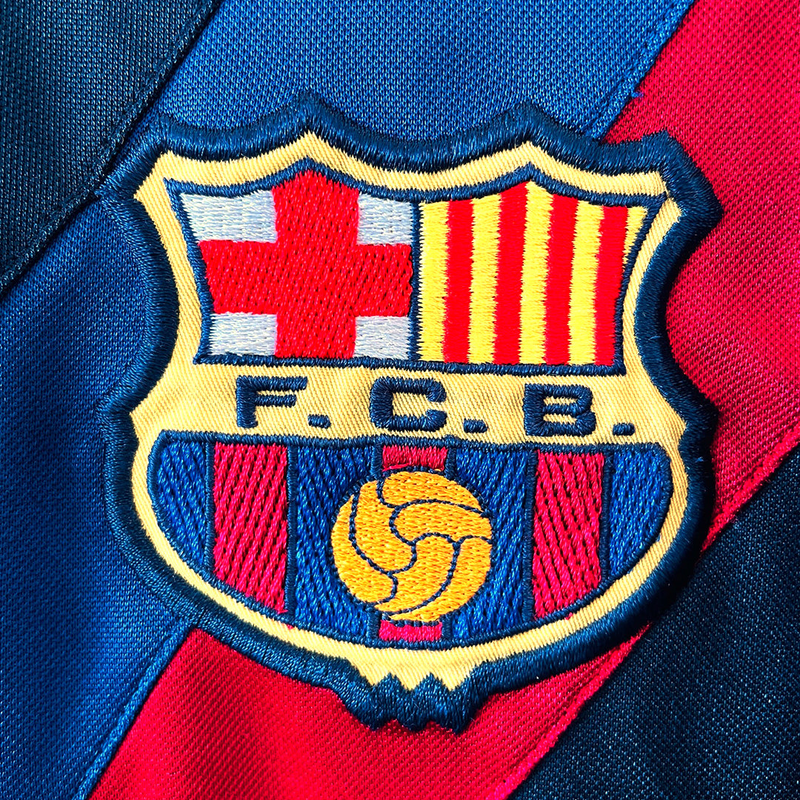 Camisa Barcelona Away 2002/03 - Retrô Nike Masculino - Azul