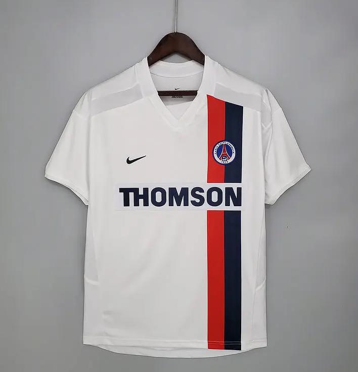 Camisa PSG Away 2002/03 - Retrô Nike Masculino - branco