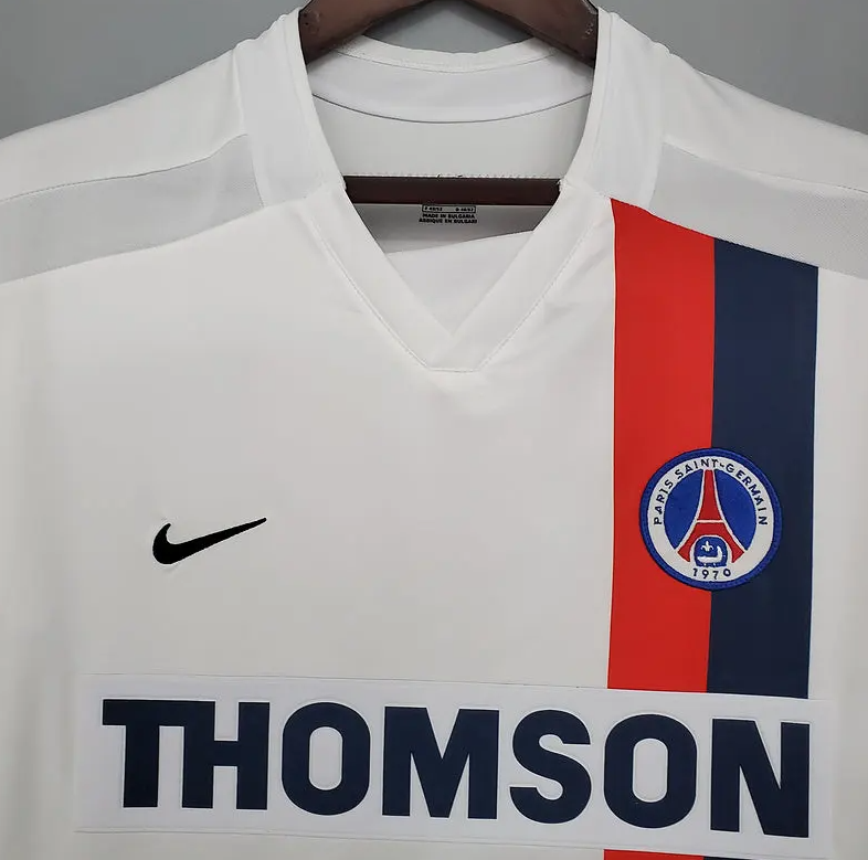 Camisa PSG Away 2002/03 - Retrô Nike Masculino - branco