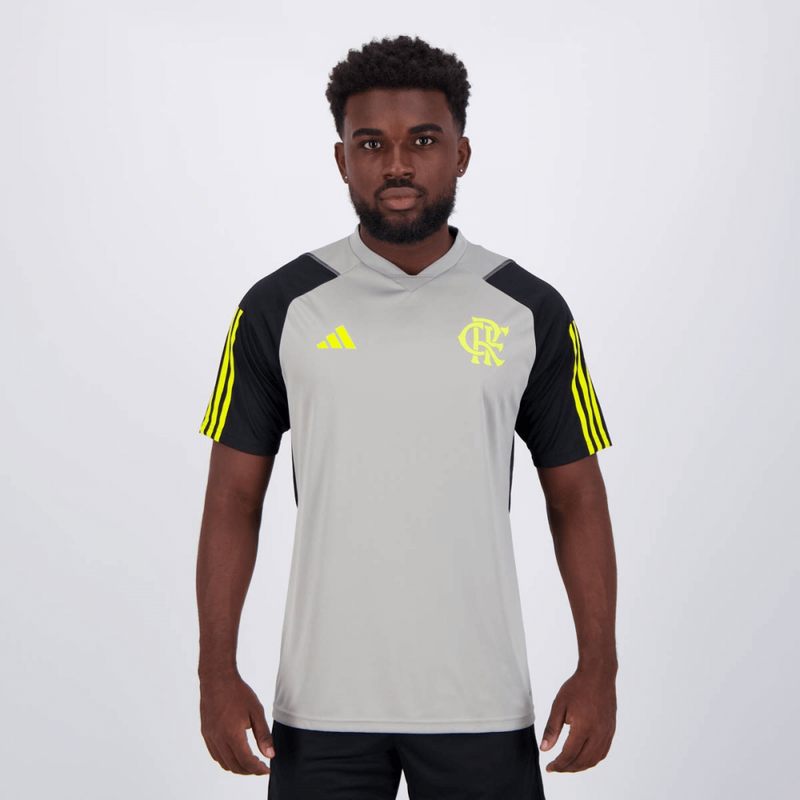 CAMISA FLAMENGO TREINO COMISSÃO 2024/25 CINZA