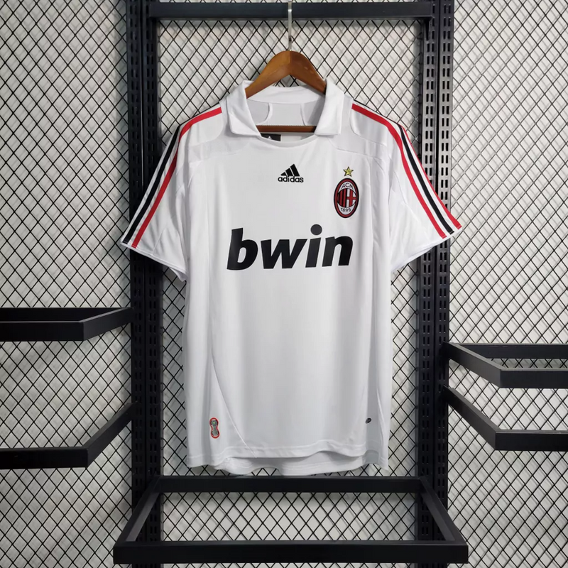 Camisa AC Milan Away 2007/08 - Retrô Adidas Masculino - Branco