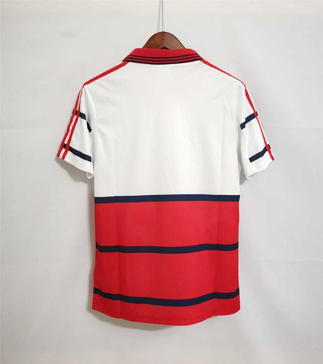 Camisa Bayern de Munique Away 1999/00 - Retrô Adidas Masculino - Branco e Vermelho