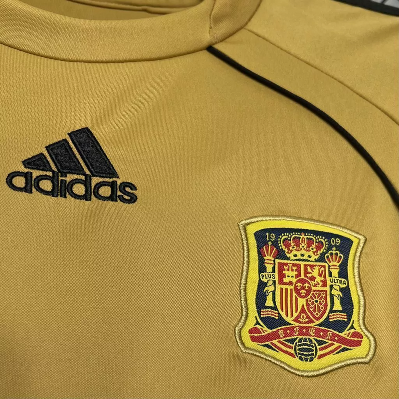 Camisa Espanha Away 2008 - Retrô Adidas Masculino - Dourado