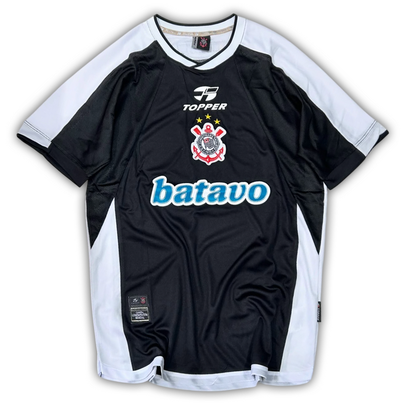 Camisa Corinthians Away Mundial 2000/01 - Retrô Topper Masculino - Preto