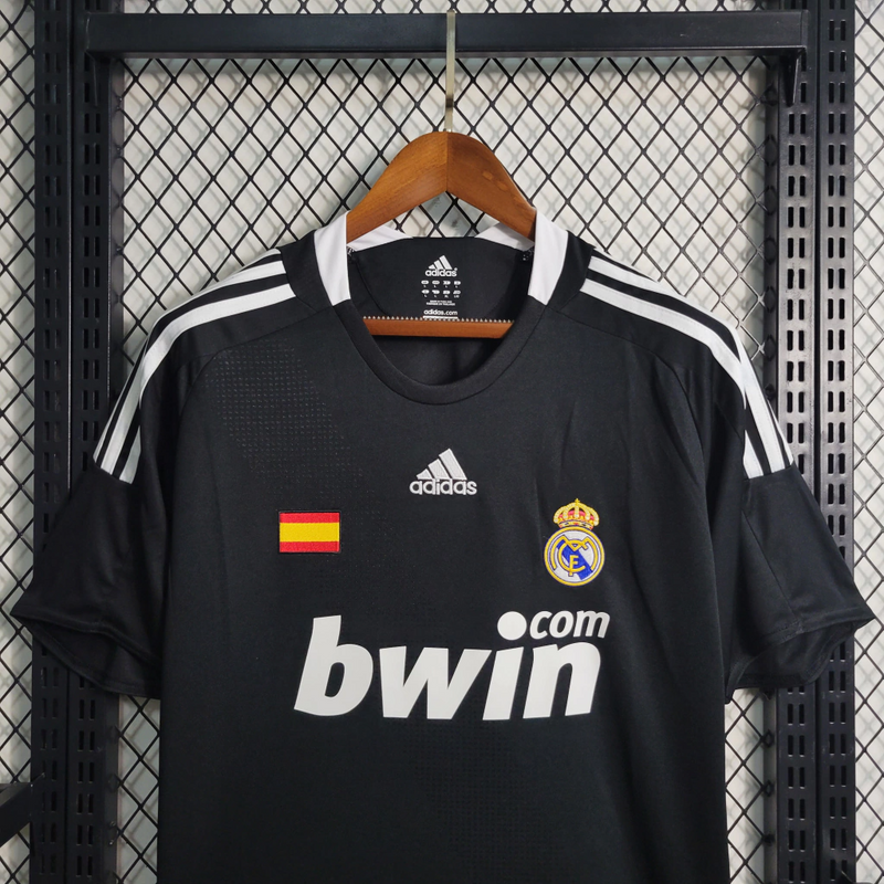 Camisa Real Madrid Away 2008/09 - Retrô Adidas Masculino - Preto