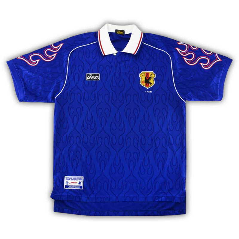 Camisa Japão Home 1998 - Retrô Asics Masculino - Azul