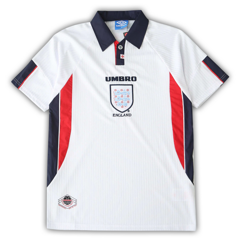 Camisa Inglaterra Home 1998 - Retrô Umbro Masculino - Branco