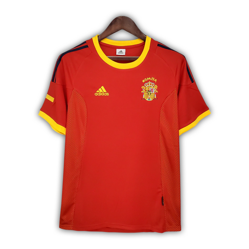 Camisa Espanha Home 2002 - Retrô Adidas Masculino - Vermelho