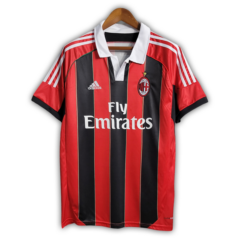 Camisa Milan Home 2012/13 - Retrô Adidas Masculino - Vermelho e Preto