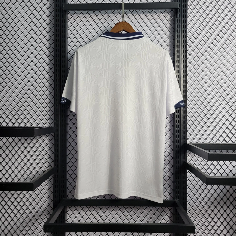 Camisa Tottenham Home 1991/92 - Retrô Umbro Masculino - Branca