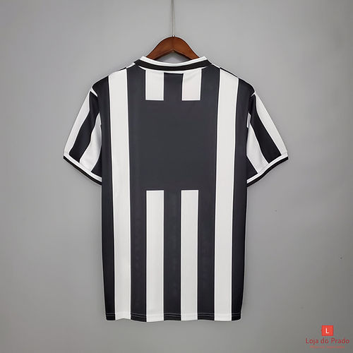Camisa Juventus Home 1994/95 - Retrô Kappa Masculino - Preto e Branco