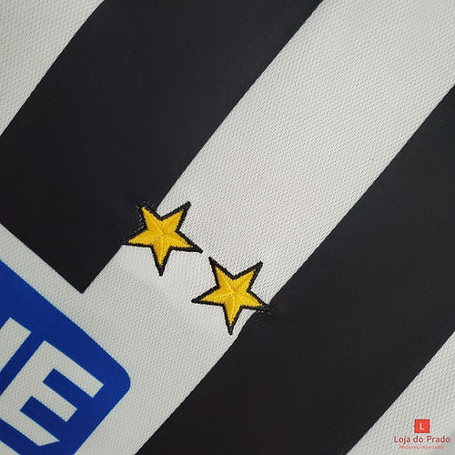 Camisa Juventus Home 1994/95 - Retrô Kappa Masculino - Preto e Branco