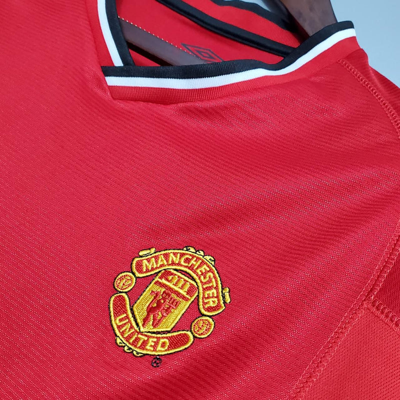 Camisa Manchester United Home 2000/01 - Retrô Umbro Masculino - Vermelho