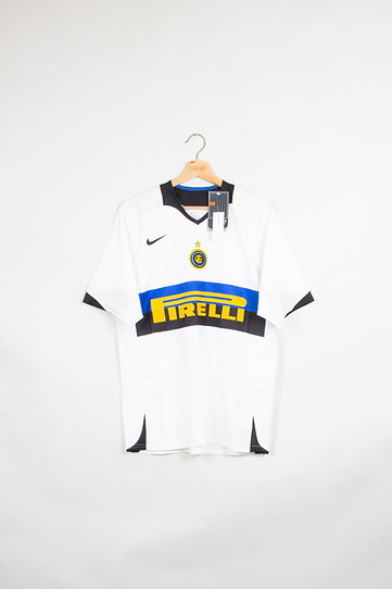 Camisa Inter de Milão Away 2005/06 - Retrô Nike Masculino - Branco