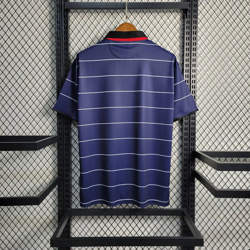 Camisa Manchester Away Third 1999/00 - Retrô Umbro Masculino - Preto