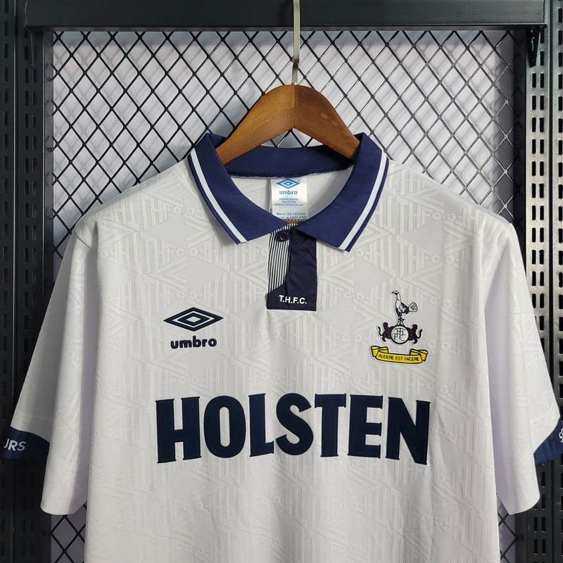 Camisa Tottenham Home 1991/92 - Retrô Umbro Masculino - Branca