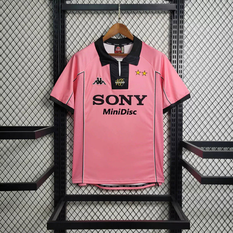 Camisa Juventus Centenário 1997/98 - Retrô Kappa Masculino - Rosa