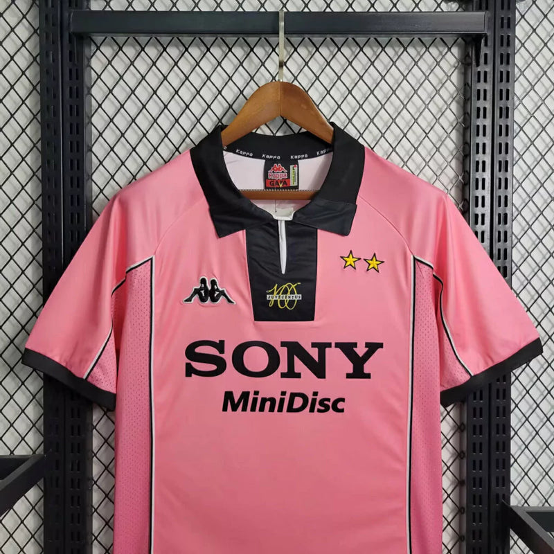 Camisa Juventus Centenário 1997/98 - Retrô Kappa Masculino - Rosa