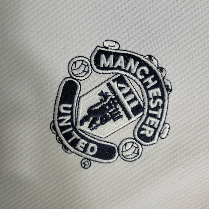 Camisa Manchester United Away 2000/01 - Retrô Umbro Masculino - Branco