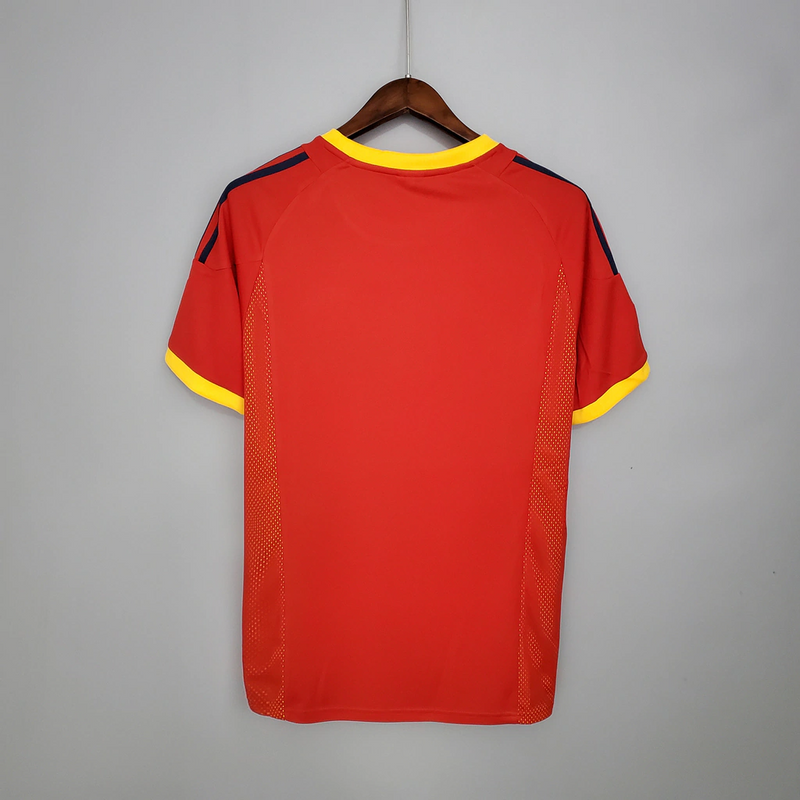 Camisa Espanha Home 2002 - Retrô Adidas Masculino - Vermelho