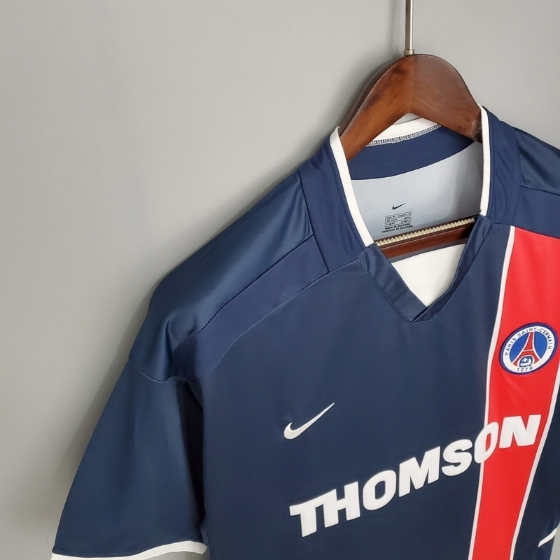 Camisa PSG Home 2002/03 - Retrô Nike Masculino - Azul e vermelho