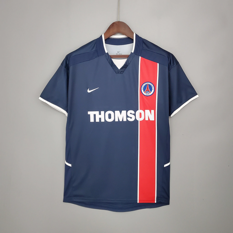 Camisa PSG Home 2002/03 - Retrô Nike Masculino - Azul e vermelho