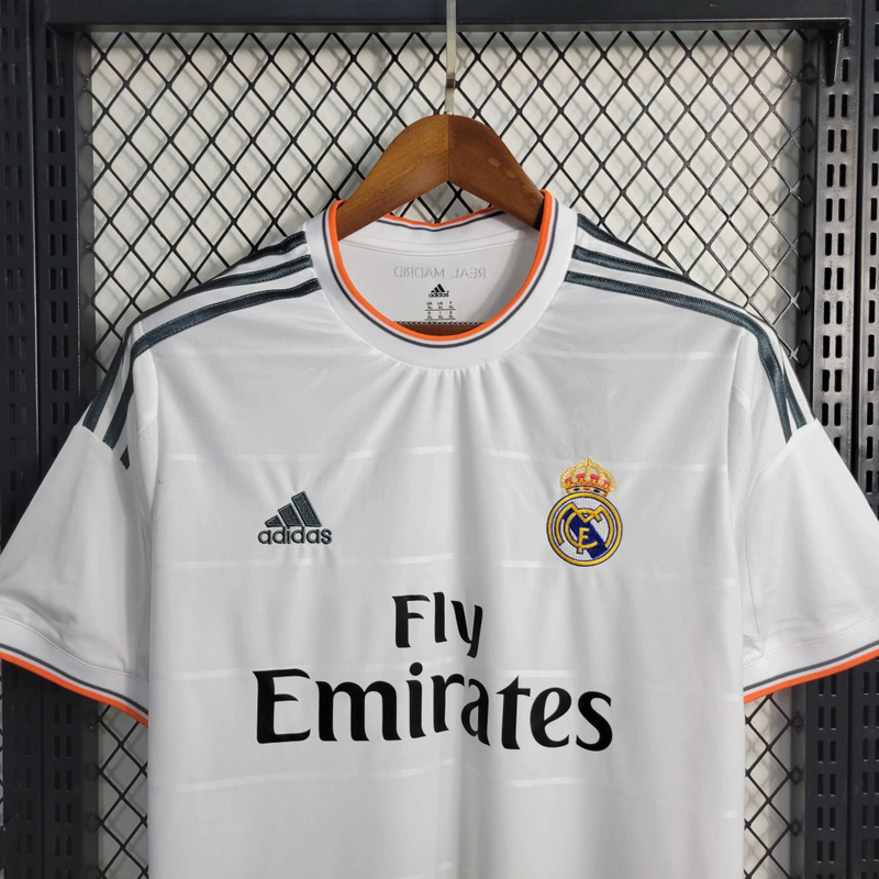 Camisa Real Madrid Home 2013/14 - Retrô Adidas Masculina - Branca