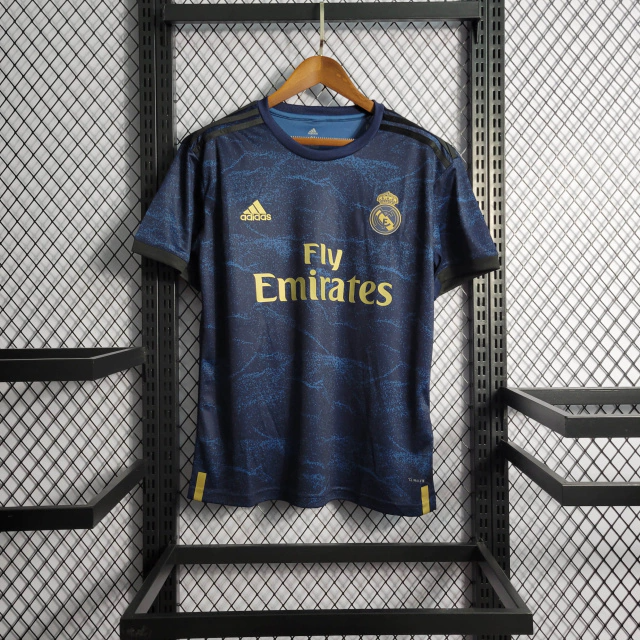 Camisa Real Madrid Away 2019/20 - Retrô Adidas Masculina - Azul