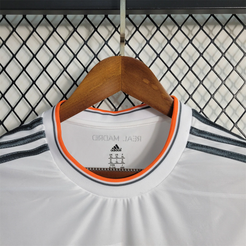 Camisa Real Madrid Home 2013/14 Manga Longa - Retrô Adidas Masculina - Branca