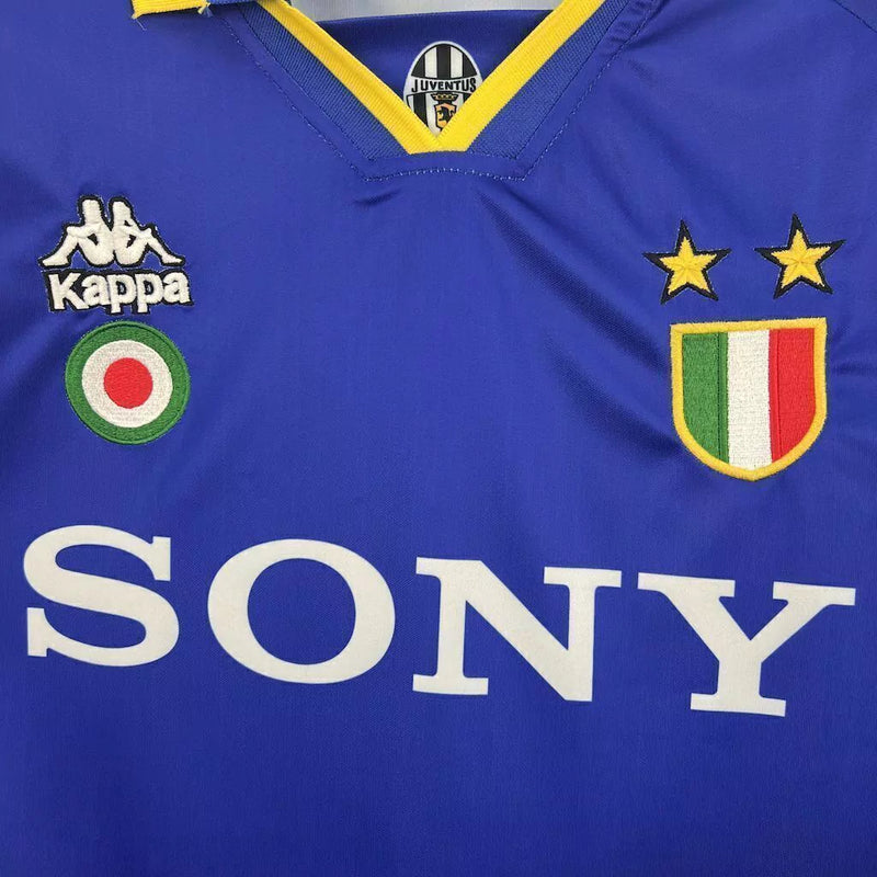 Camisa Juventus Away 1995/96 - Retrô Kappa Masculino - Azul